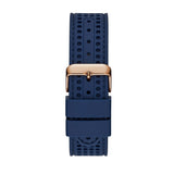 Guess Fleet Blue Dial Blue Rubber Strap Watch for Men - W0971G3 Buy Now By Guess