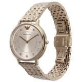 Emporio Armani Dress Quartz Rose Gold Dial Rose Gold Steel Strap Watch For Women - AR11062 Buy Now By Emporio Armani