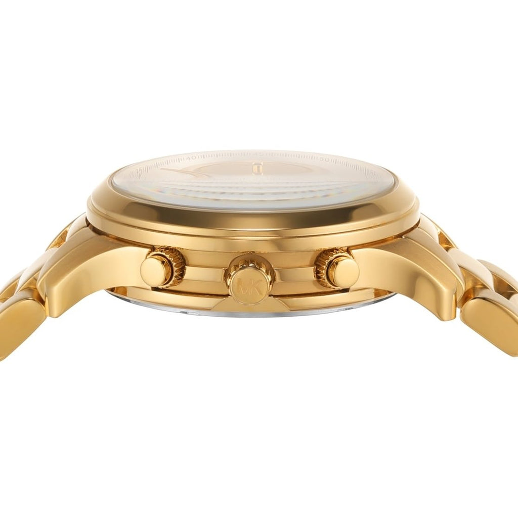 Michael Kors Runway Chronograph Gold Dial Gold Steel Strap Watch For Women - MK7326 Buy Now By Michael Kors