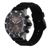 Emporio Armani Diver Chronograph Black Dial Black Silicon Strap Watch For Men - AR11515 Buy Now By Emporio Armani