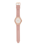 Michael Kors Lennox Three-Hand Analog White Dial Pink Silicone Strap Watch For Women - MK7334 Buy Now By Michael Kors