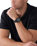 Michael Kors Hutton Chronograph Black Dial Black Steel Strap Watch For Men - MK9089 Buy Now By Michael Kors