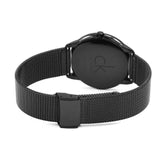 Calvin Klein Minimal Black Dial Black Mesh Bracelet Watch for Men - K3M214B1 Buy Now By Calvin Klein