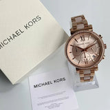 Michael Kors Sofie Chronograph Rose Gold Dial Rose Gold Steel Strap Watch For Women - MK6560 Buy Now By Michael Kors