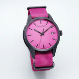 Calvin Klein Tone Maroon Dial Maroon NATO Strap Watch for Men - K7K514UP Buy Now By Calvin Klein