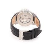 Fossil Grant Automatic Skeleton White Dial Black Leather Strap Watch for Men - ME3101 Buy Now By Fossil