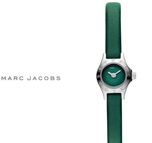 Marc Jacobs Blade Green Dial Green Leather Strap Watch for Women - MBM1341 Buy Now By Marc Jacobs