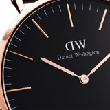 Daniel Wellington Classic Roselyn Black Dial Maroon Nylon Strap Watch For Women - DW00100273 Buy Now By Daniel Wellington