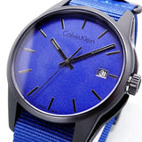 Calvin Klein Tone Blue Dial Blue NATO Strap Watch for Men - K7K514VN Buy Now By Calvin Klein