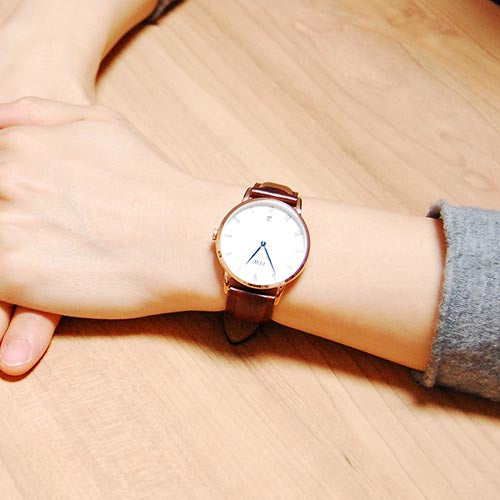 Daniel Wellington Dapper St Mawes White Dial Brown Leather Strap Watch For Women - DW00100091 Buy Now By Daniel Wellington