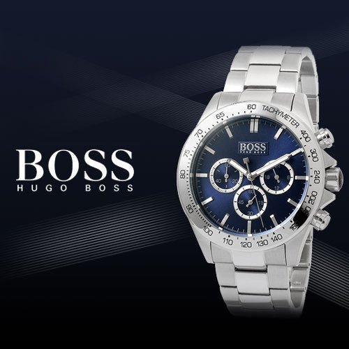 Hugo Boss Ikon Blue Dial Silver Steel Strap Watch for Men - 1512963 Buy Now By Hugo Boss