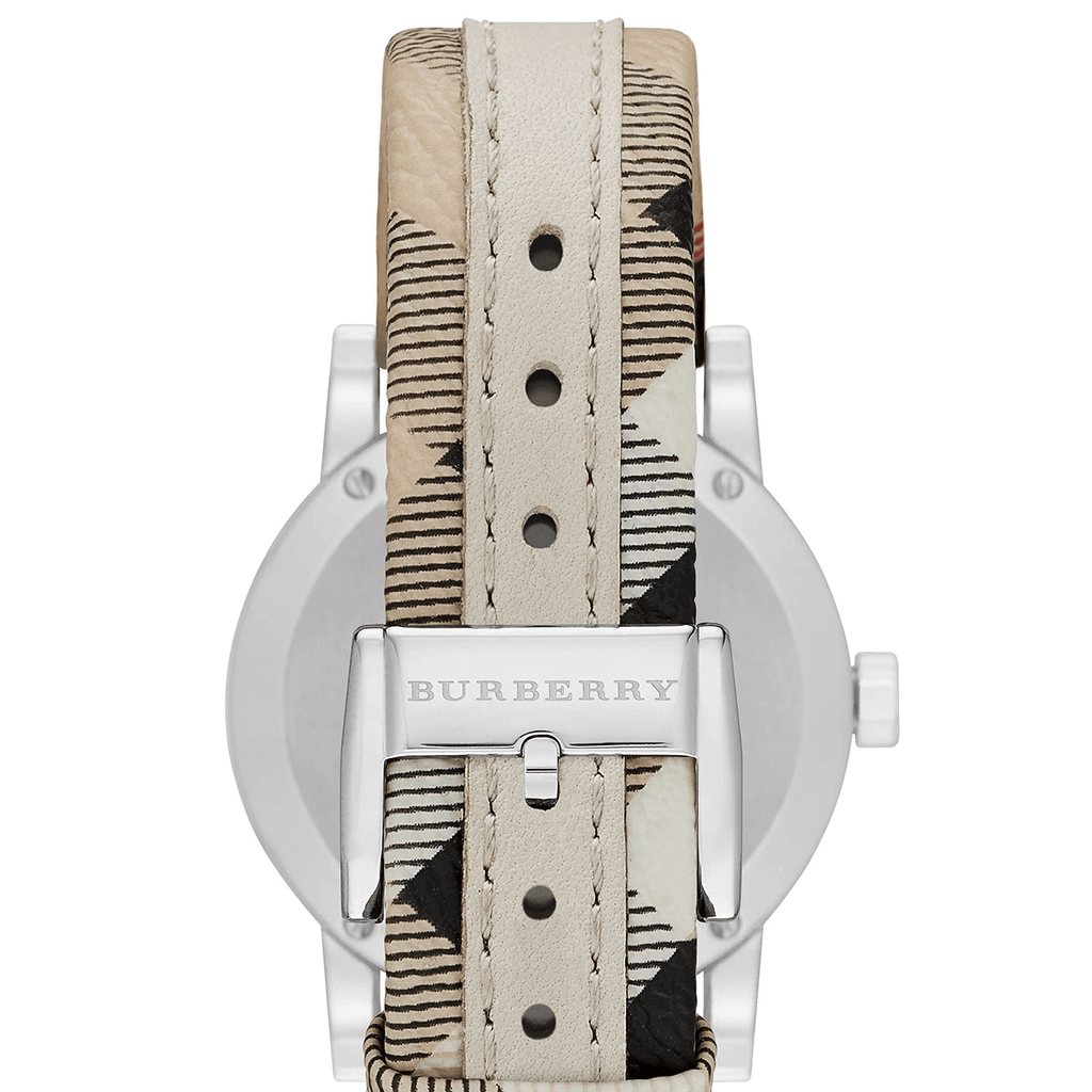 Burberry The City White Dial Beige Leather Strap Watch for Women - BU9132 Buy Now By Burberry