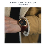 Daniel Wellington Iconic Chronograph Blue Dial Brown Leather Strap Watch For Men - DW00100639 Buy Now By Daniel Wellington