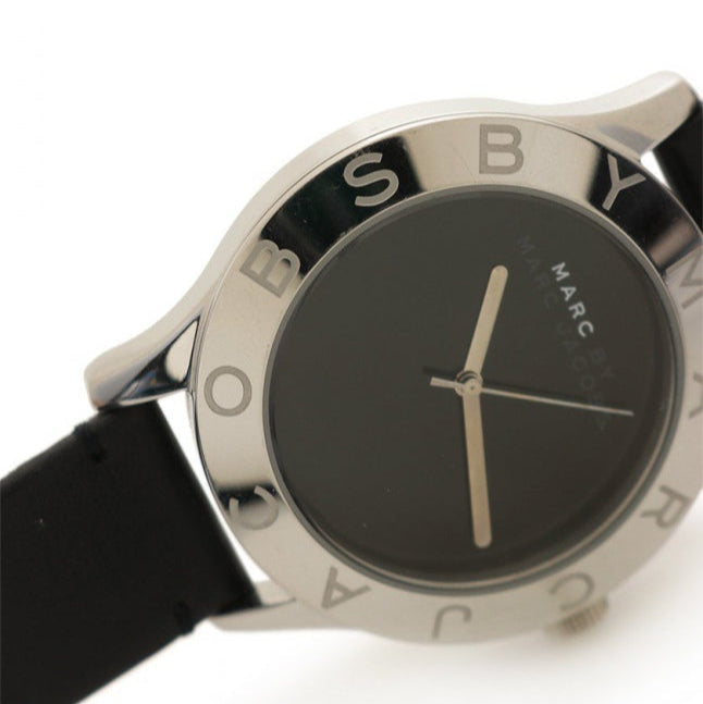 Marc Jacobs Blade Black Dial Black Leather Strap Watch for Women - MBM1211 Buy Now By Marc Jacobs