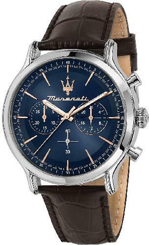 Maserati Epoca Chronograph Blue Dial Brown Leather Strap Watch For Men - R8871618014 Buy Now By Maserati