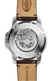 Fossil Grant Automatic Skeleton Black Dial Brown Leather Strap Watch for Men - ME3100 Buy Now By Fossil