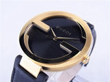 Gucci Interlocking Special Edition Grammy Black Dial Black Leather Strap Watch For Men - YA133208 Buy Now By Gucci