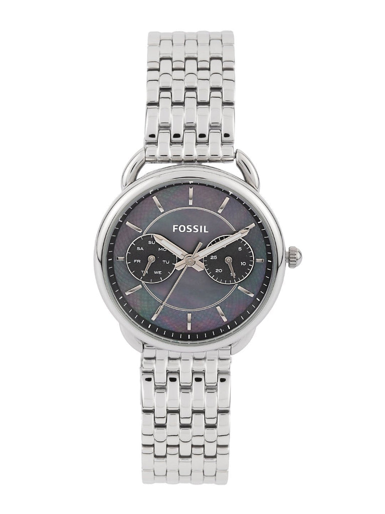 Fossil Tailor Mother of Pearl Black Dial Silver Steel Strap Watch for Women - ES3911 Buy Now By Fossil