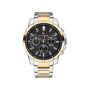 Tommy Hilfiger Decker Chronograph Black Dial Two Tone Steel Strap Watch for Men - 1791559 Buy Now By Tommy Hilfiger