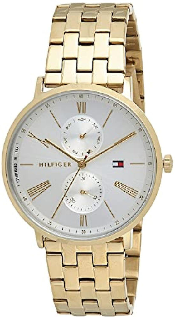 Tommy Hilfiger Jenna Quartz White Dial Gold Steel Strap Watch for Women - 1782069 Buy Now By Tommy Hilfiger