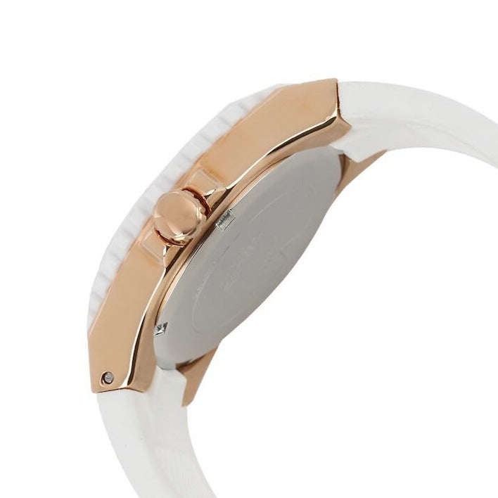 Guess Overdrive Analog White Dial White Rubber Strap Watch for Women - W10614L2 Buy Now By Guess