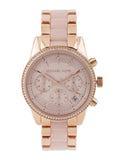 Michael Kors Ritz Chronograph Rose Gold Dial Two Tone Steel Strap Watch for Women - MK6307 Buy Now By Michael Kors