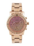 Guess Confetti Pink Dial Rose Gold Steel Strap Watch For Women - W0774L3 Buy Now By Guess