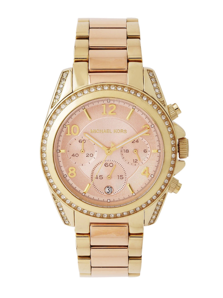 Michael Kors Blair Chronograph Rose Gold Dial Two Tone Steel Strap Watch for Women - MK6316 Buy Now By Michael Kors