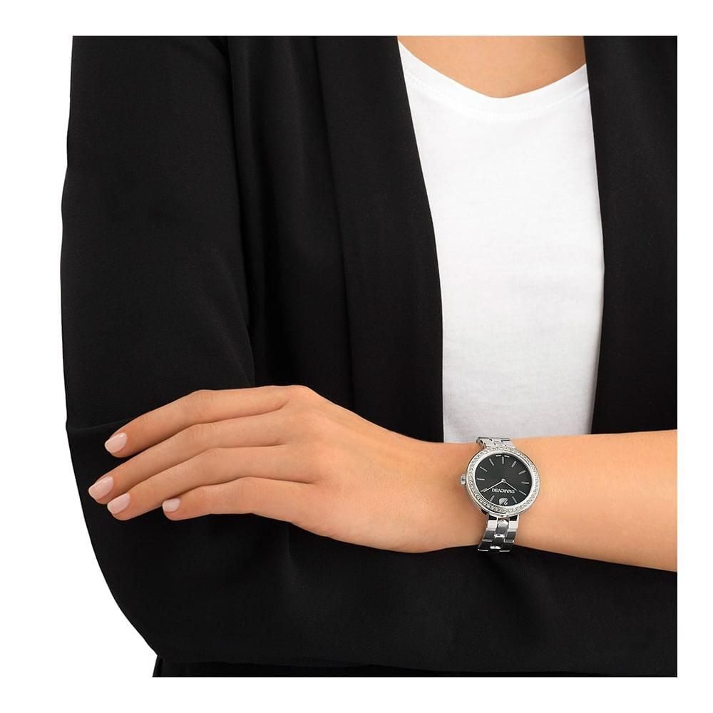 Swarovski Daytime Rhinestone Grey Dial Silver Steel Strap Watch for Women - 5213681 Buy Now By Swarovski