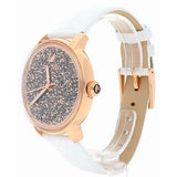 Swarovski Crystalline Hours Quartz Grey Dial Black Leather Strap Watch for Women - 5344635 Buy Now By Swarovski