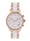 Michael Kors Ritz White Dial Two Tone Steel Strap Watch for Women - MK6324 Buy Now By Michael Kors