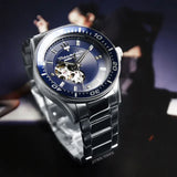 Maserati SFIDA Automatic Skeleton Blue Dial Silver Steel Strap Watch For Men - R8823140007 Buy Now By Maserati