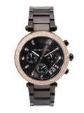 Michael Kors Parker Diamonds Black Dial Black Steel Strap Watch for Women - MK5885 Buy Now By Michael Kors