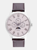 Guess Delancy Quartz White Dial Brown Leather Strap Watch For Men - W0870G1 Buy Now By Guess