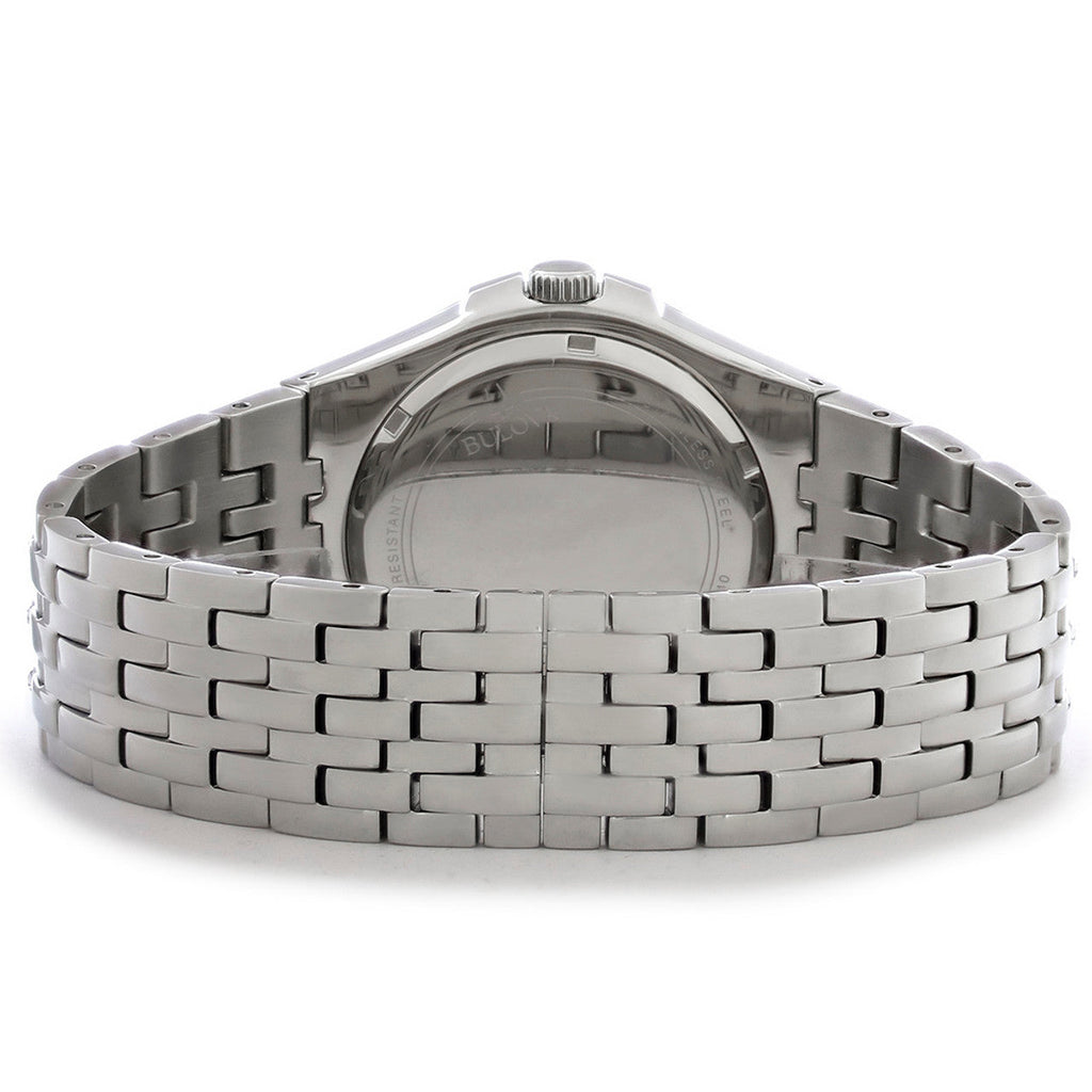 Bulova Phantom Classic Baguette Green Dial Silver Steel Strap Watch for Men - 96A253 Buy Now By Bulova