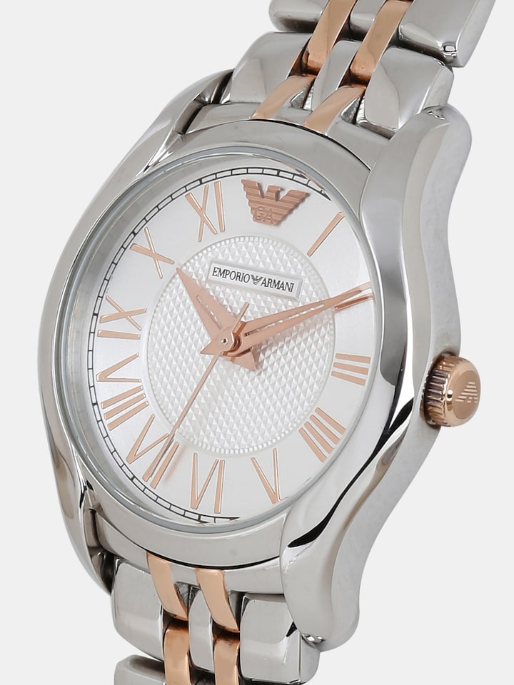 Emporio Armani Classic Quartz Silver Dial Two Tone Steel Strap Watch For Men - AR1824 Buy Now By Emporio Armani
