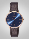 Hugo Boss Classic Jackson Blue Dial Brown Leather Strap Watch for Men - 1513458 Buy Now By Hugo Boss