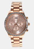 Michael Kors Brinkley Rose Gold Dial Rose Gold Steel Strap Watch for Women - MK6204 Buy Now By Michael Kors