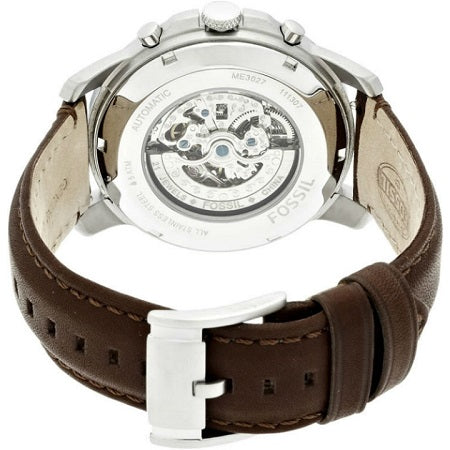 Fossil Grant Automatic White Dial Brown Leather Strap Watch for Men - ME3027 Buy Now By Fossil