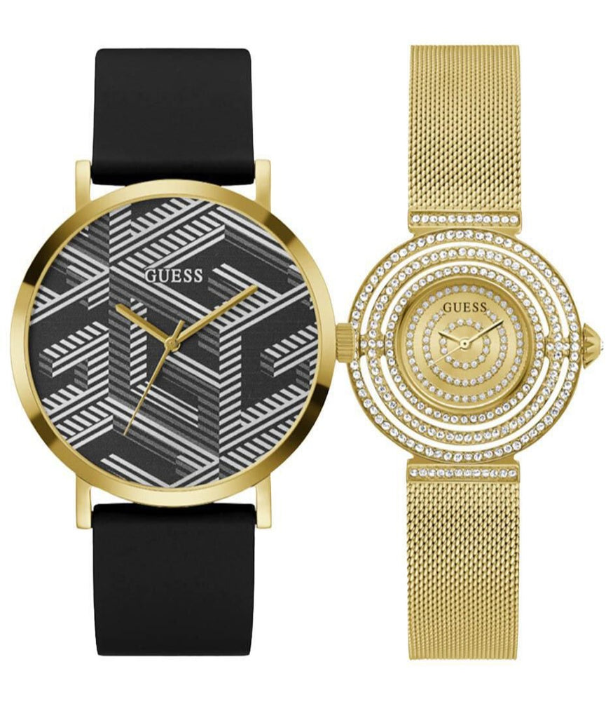 Guess Dream Quartz Gold Dial Gold Mesh Strap Watch For Women - GW0550L2 Buy Now By Guess