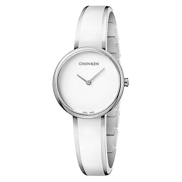 Calvin Klein Seduce White Dial Two Tone Steel Strap Watch for Women - K4E2N116 Buy Now By Calvin Klein