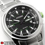 Citizen Eco Drive Urban Black Dial Silver Stainless Steel Watch For Men - AW0020-59EB Buy Now By Citizen