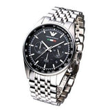 Emporio Armani Team Italia Chronograph Black Dial Silver Steel Strap Watch For Men - AR5983 Buy Now By Emporio Armani