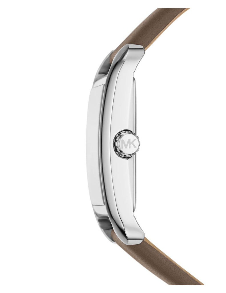 Michael Kors Monroe Three Hand Silver Dial Grey Leather Strap Watch for Women - MKO1030 Buy Now By Michael Kors