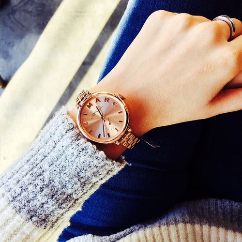 Marc Jacobs Sally Rose Gold Dial Rose Gold Steel Strap Watch for Women - MBM3364 Buy Now By Marc Jacobs