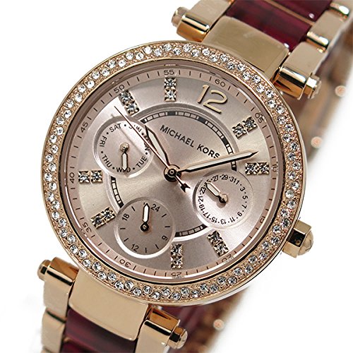 Michael Kors Parker Rose Gold Dial Two Tone Steel Strap Watch for Women - MK6239 Buy Now By Michael Kors