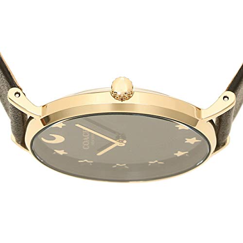 Coach Perry Black Dial Black Leather Strap Watch for Women - 14503042 Buy Now By Coach