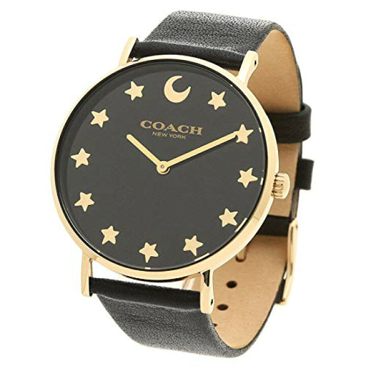Coach Perry Black Dial Black Leather Strap Watch for Women - 14503042 Buy Now By Coach