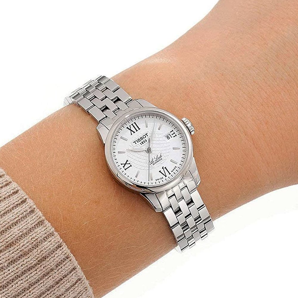 Tissot Le Locle Small Automatic Silver Dial Silver Steel Strap Watch For Women - T41.1.183.33 Buy Now By Tissot
