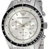 Emporio Armani Sportivo Chronograph Silver Dial Silver Steel Strap Watch For Men - AR6073 Buy Now By Emporio Armani